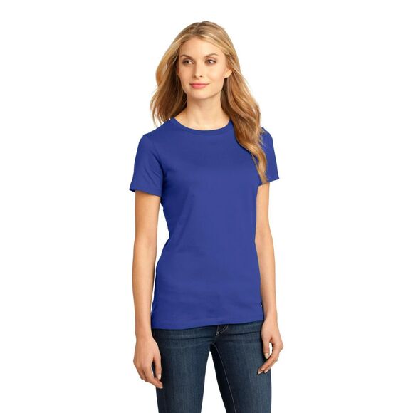 32 Degrees Ladies' Short Sleeve Ribbed Top, Royal Blue, S - Picture 2 of 6
